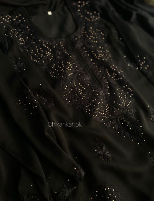 Shahnoor Hand Embroidered Chikankari Kurta And Trouser