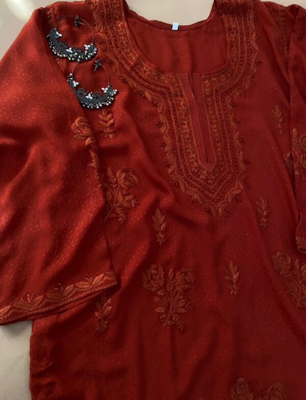 Sona Hand Embroidered Chikankari Kurta