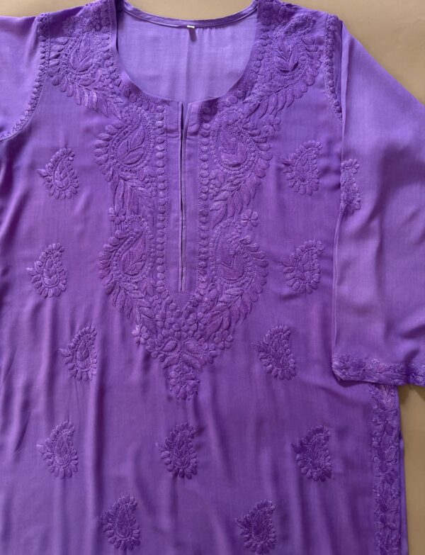Lavender Hand Embroidered Set
