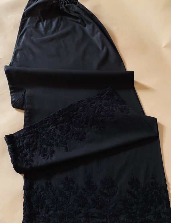 Black Hand Embroidered Palazzo