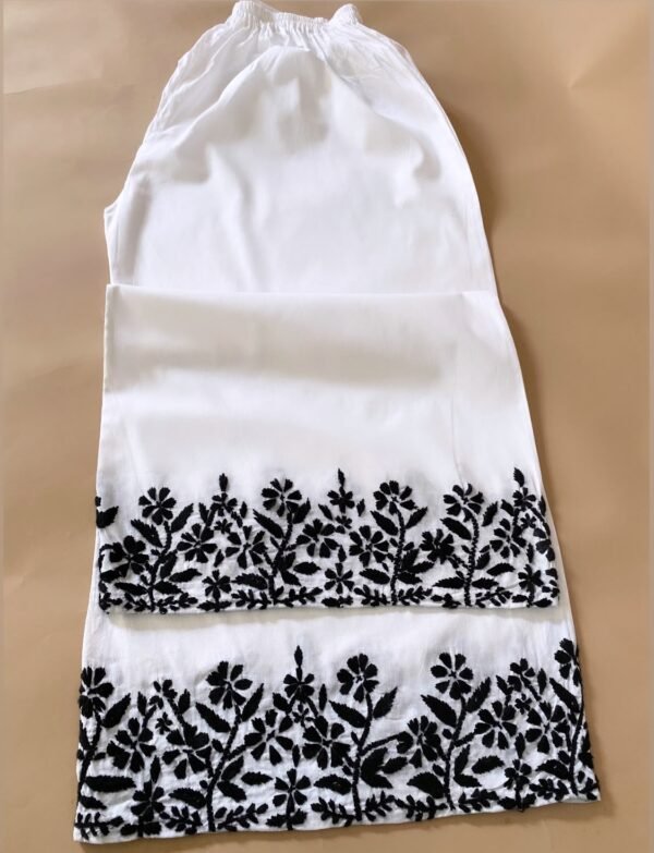Safaid Hand Embroidered Palazzo