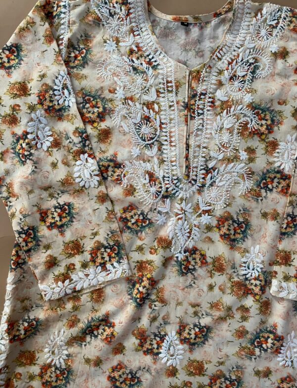 Luna Hand Embroidered Chikankari Kurta