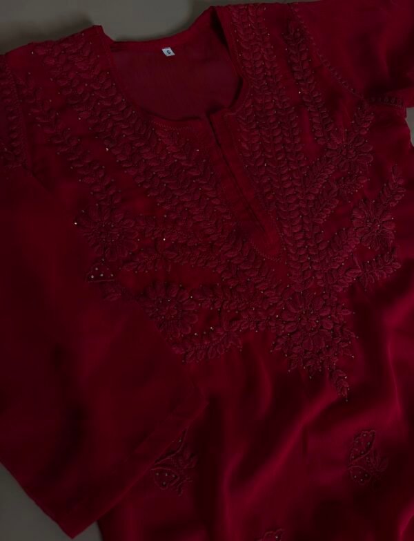 Mahira Hand Embroidered Chikankari & Mukesh Set