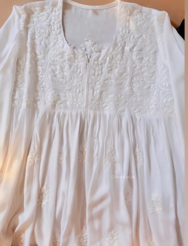 Titli Hand Embroidered Chikankari Frock